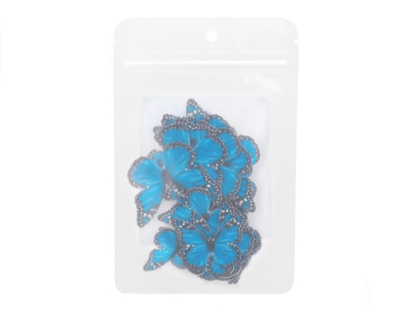 Esspapier / Wafer Paper - Blaue Schmetterlinge
